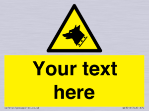 Custom Warning: Guard dog